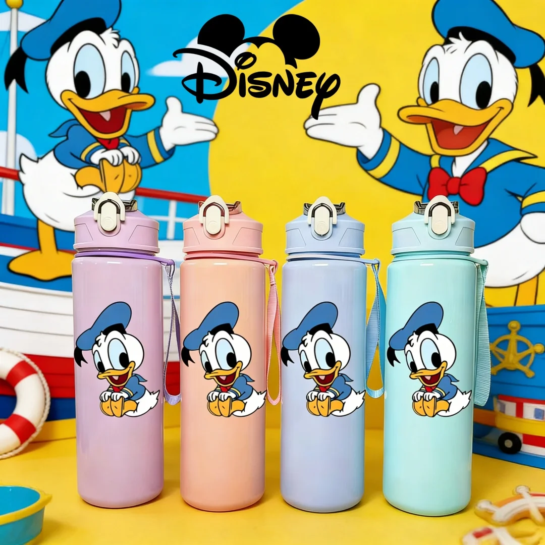 

3D Printed Disney Donald Duck & Daisy Duck Cartoon Water Bottle - Trendy, Cute & Large Capacity, All-Season Collectible Gift