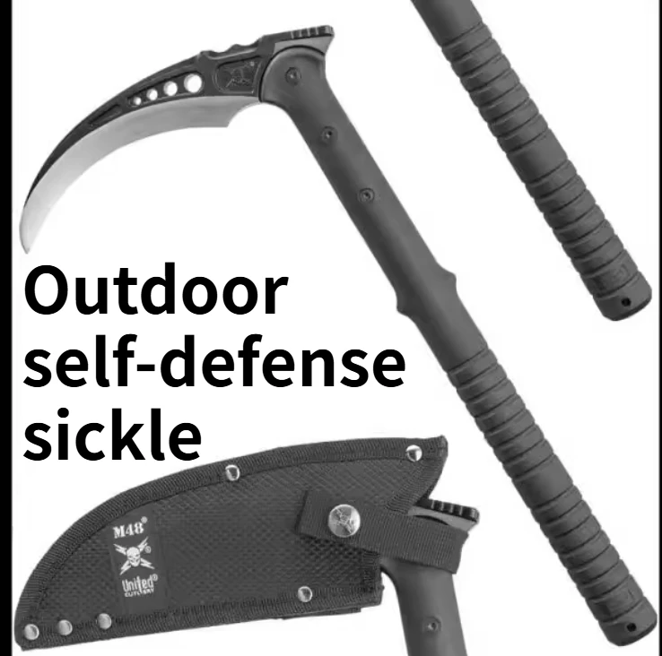 Multi-functional Tactical Sickle Harvester All-in-one Tool High-quality Emergency Outdoor Self-defense EDC Tool Uncut Blade