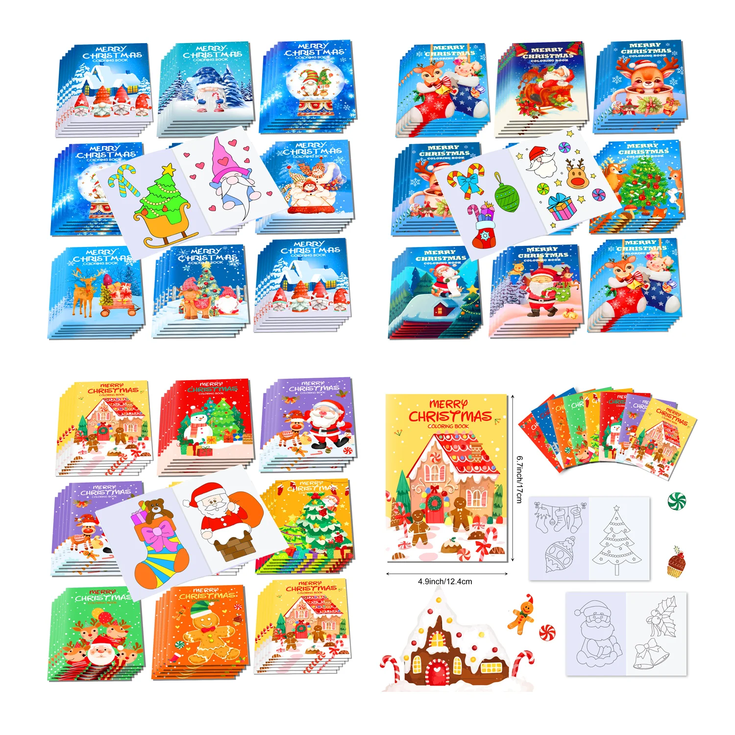 Winter Clothing Drawing For Kids - 16szt Kreskówka Wesołych Świąt Dekoracje Graffiti