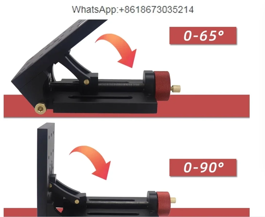 PT-QX09 Adjustable Angle Adjustable Stage Manual Tilt Stage Inclined Drilling Base Tool