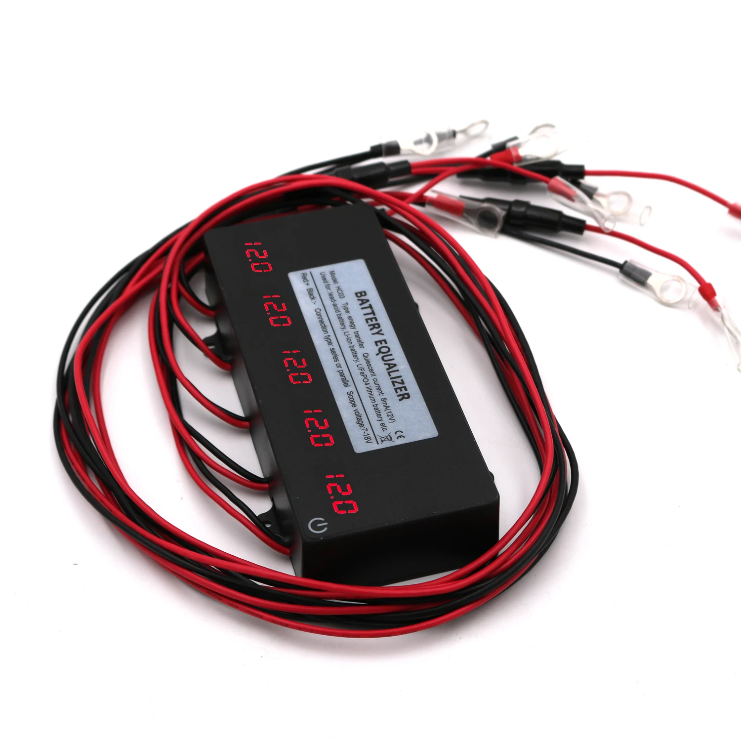ANGUI HC03 Battery Equalizer with Touch Switch 36V 48V 60V Batteries Monitor Tester Voltage Active Balancer Lead Acid Li-ion Con