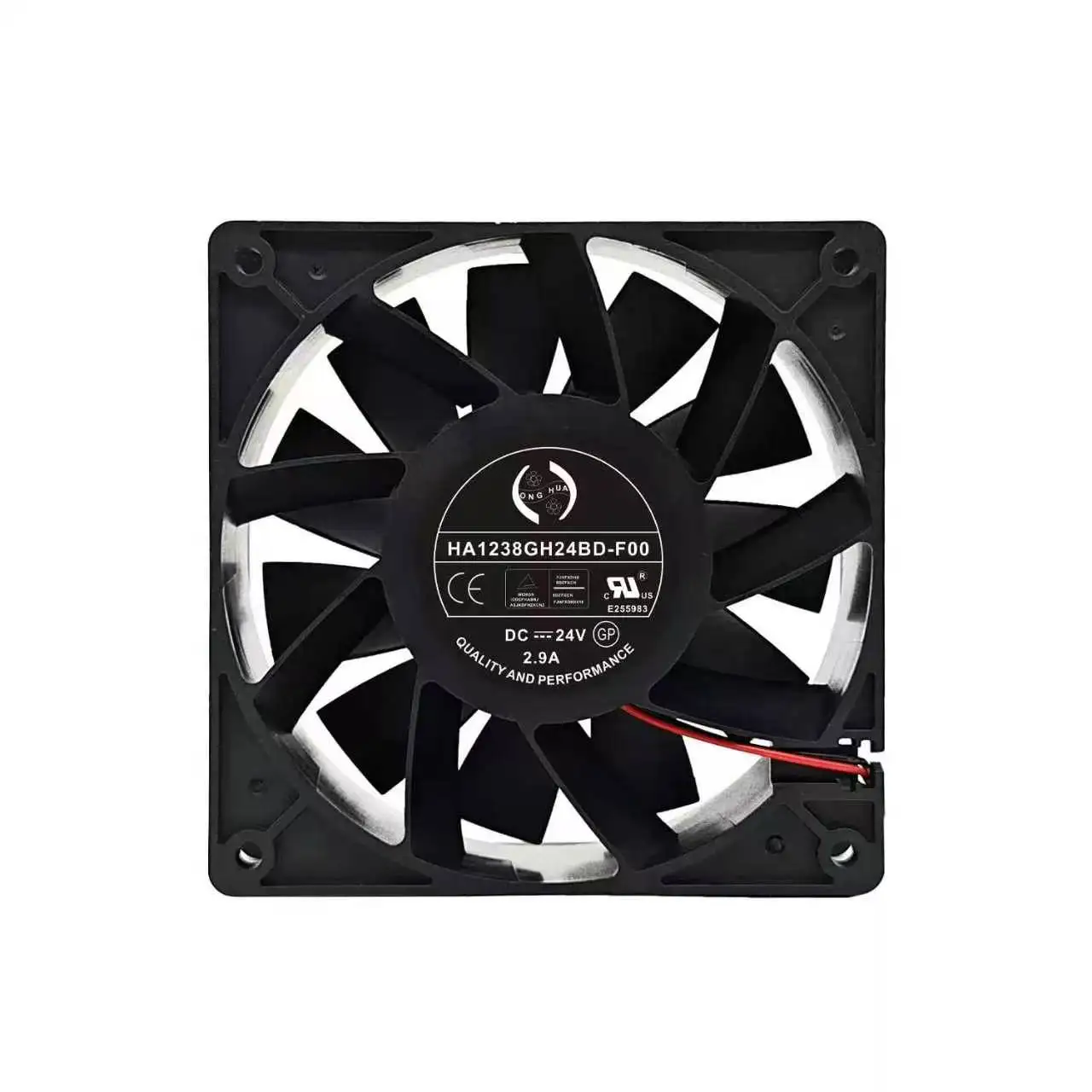 For A1238GH24BD-F00 DC 24V 2.9A 12038 120x120x38mm High Speed Server Miner Exhaust Axial Cooling Ventilation Fan