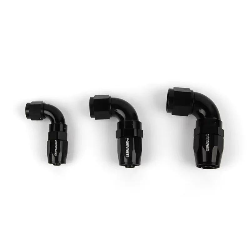 

BattleBee Universal AN6 AN8 AN10 Angle 45°/90° Oil Fuel Gas Line Hose End Aluminum Alloy Black Car Accessories