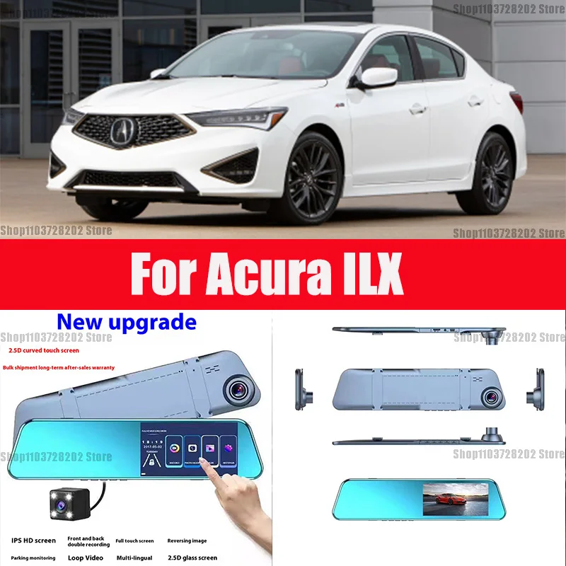 

For Acura ILX Mirror Camera for Car Touch Screen Video Recorder Rearview mirror Dash Cam Front and Rear Camera Mirror DVR