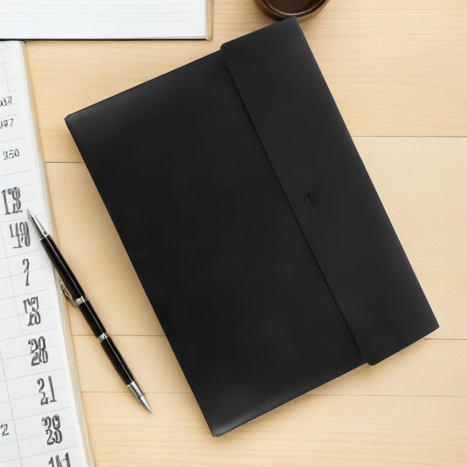 

10pcs File With Snap Button A4 Waterproof Document Organizer Thickened Pp Plastic Folder For Office School Storage -