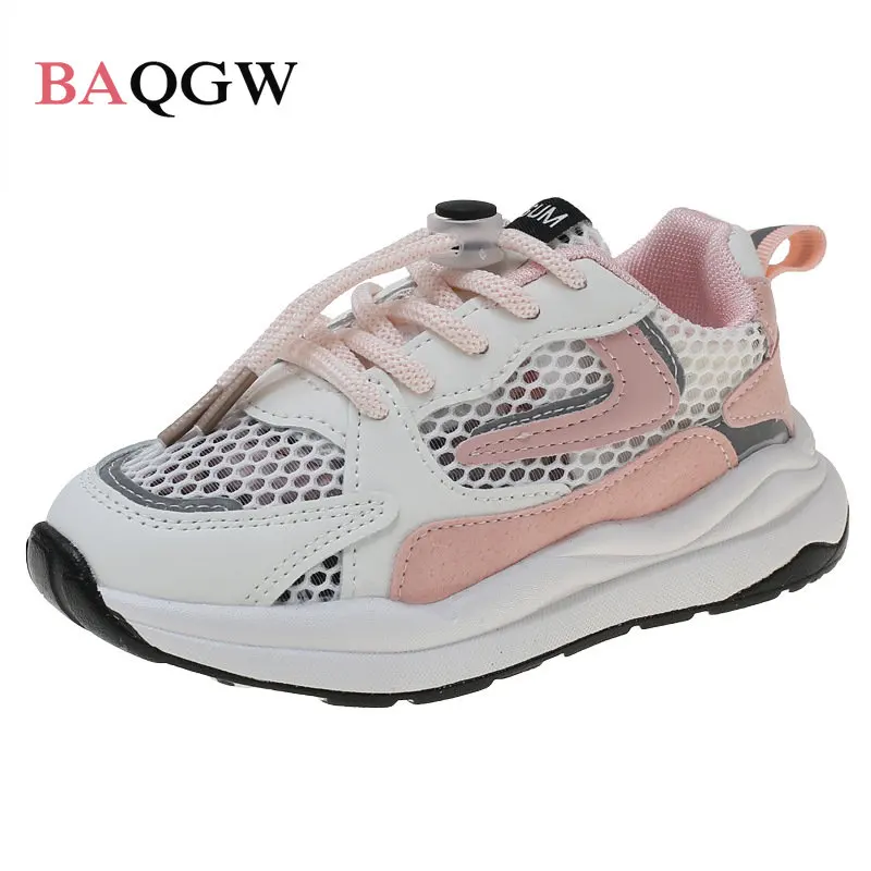 

Lightweight Toddler Sneakers Kids Mesh Hollow Out Breathable Sumemr Chunky Sneakers for Girls Little Boys Sports Running Shoes