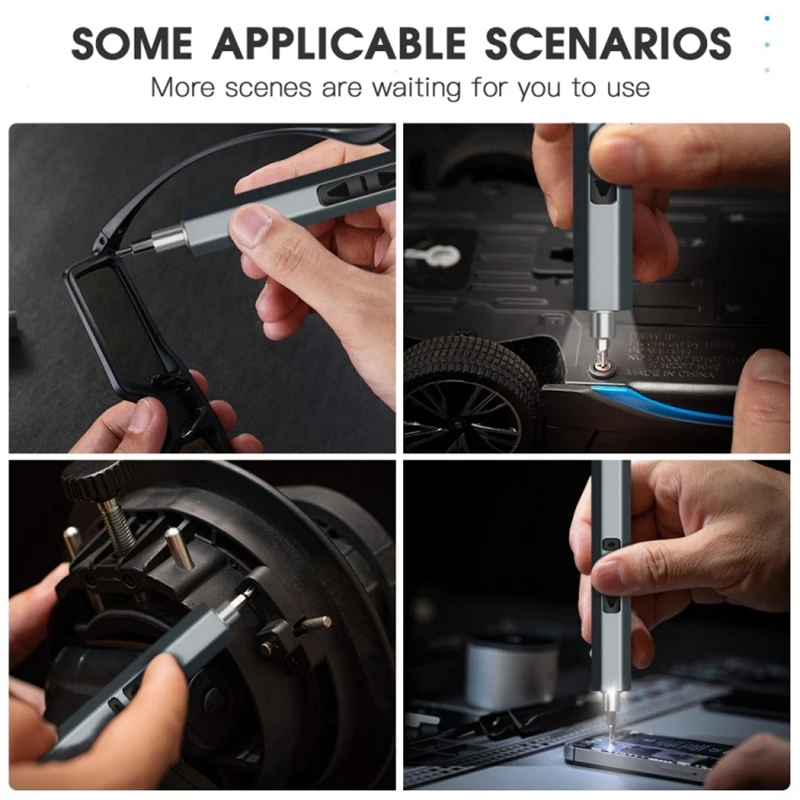 Precision Screwdriver Set 28 In 1 Electric Screwdriver With Shadowless Light Electric Screwdriver Tool Durable Easy To Use