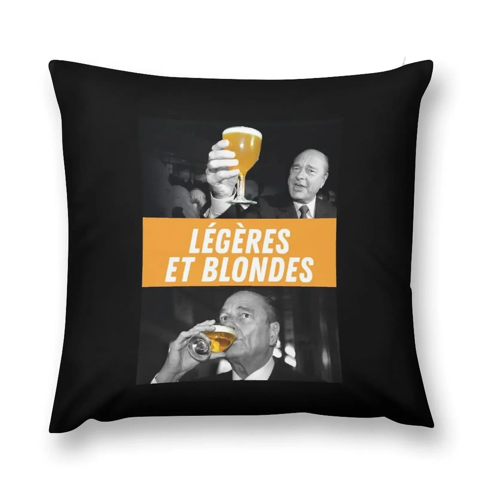 Beautiful Model Light And Blond Jacques Chirac Classic Fans Throw Pillow Cushions For Sofa christmas ornaments 2025 pillow