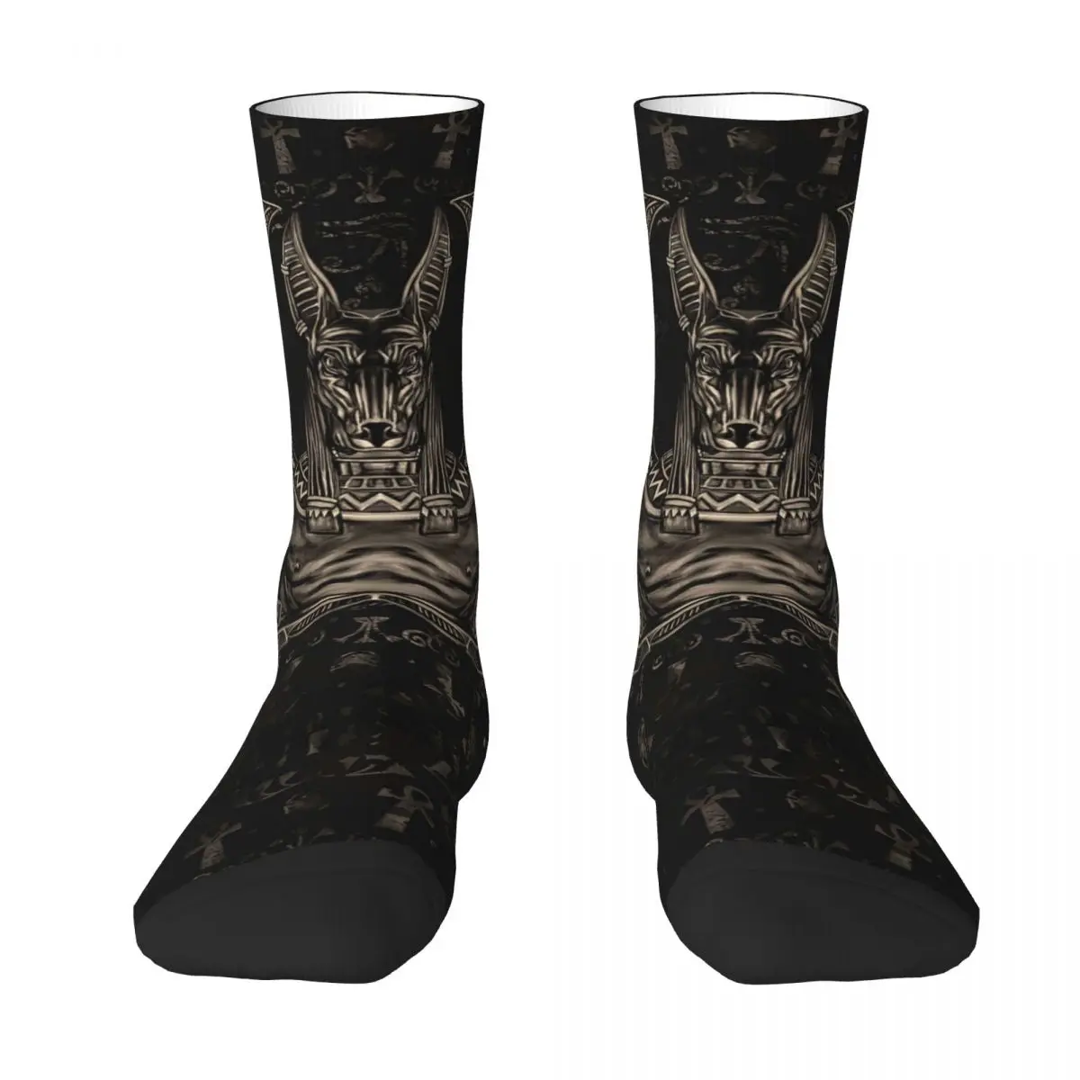 Anubis-Ägyptischen Gott Sepia Erwachsene Socken Unisex socken, männer Socken frauen Socken