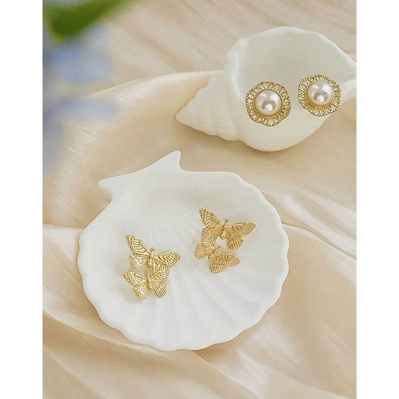 ของตกแต่งห้องนั่งเล่นจากเปลือกหอยและยิปซัม ของประดับตกแต่งห้องโถง ถาดใส่ของขวัญขึ้นบ้านใหม่ อุปกรณ์ประกอบฉากถ่ายภาพ