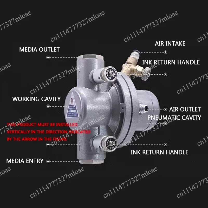 QMJ-HL2002 Pneumatic One-way Diaphragm Pump Pneumatic Diaphragm Pump For Pumping Ink Ink Printing Machine