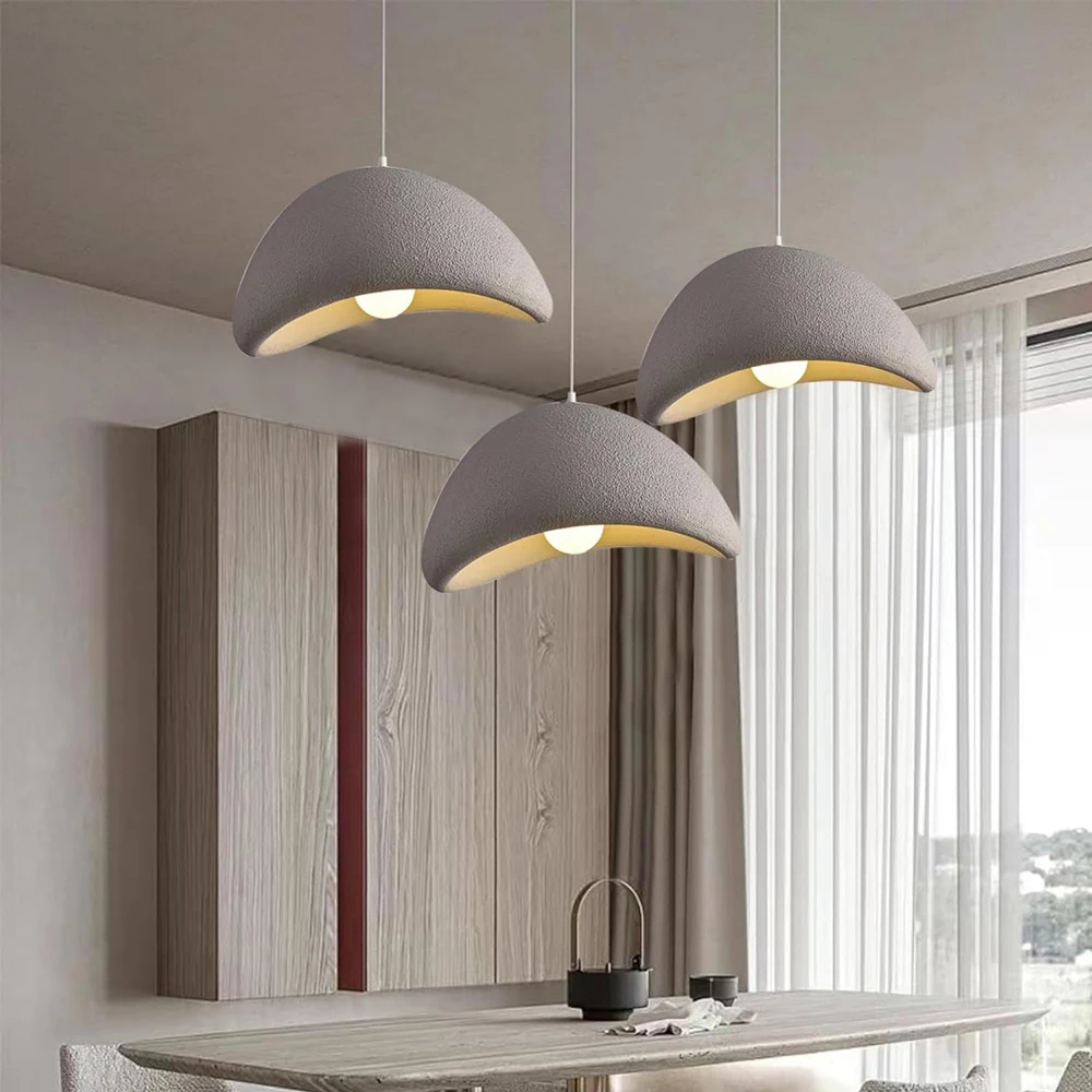 Imagem -04 - Moderno Japonês Wabi Sabi Lustre Minimalista Pendant Light Shade Nordic Pendurado Lâmpada Luminária para Jantar e Sala de Estar Quarto E27