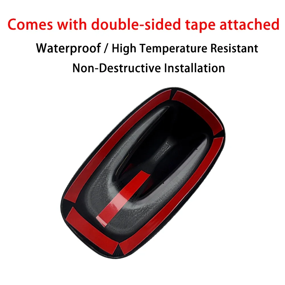 The Black Flag Car Exterior Trim Antenna Cover Sticker For MINI Cooper F54 Clubman F60 Countryman Car-Styling Accessories
