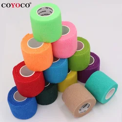 10 Pcs Colorful Self-Adhesive Elastic Bandage Wrap Tape 4.8m for Knee Ankle Finger Shoulder Support Sports Elastic Bands