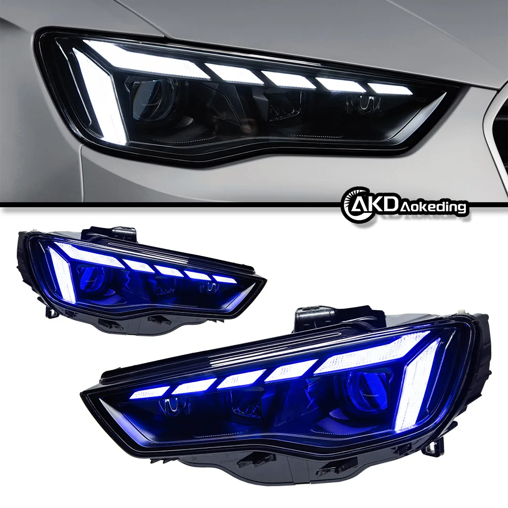 AKD Car Styling Head Lamp for Audi A3 Headlights 2013-2016 A3 8V LED Headlight Projector Lens DRL Head Lamp Auto Accessories