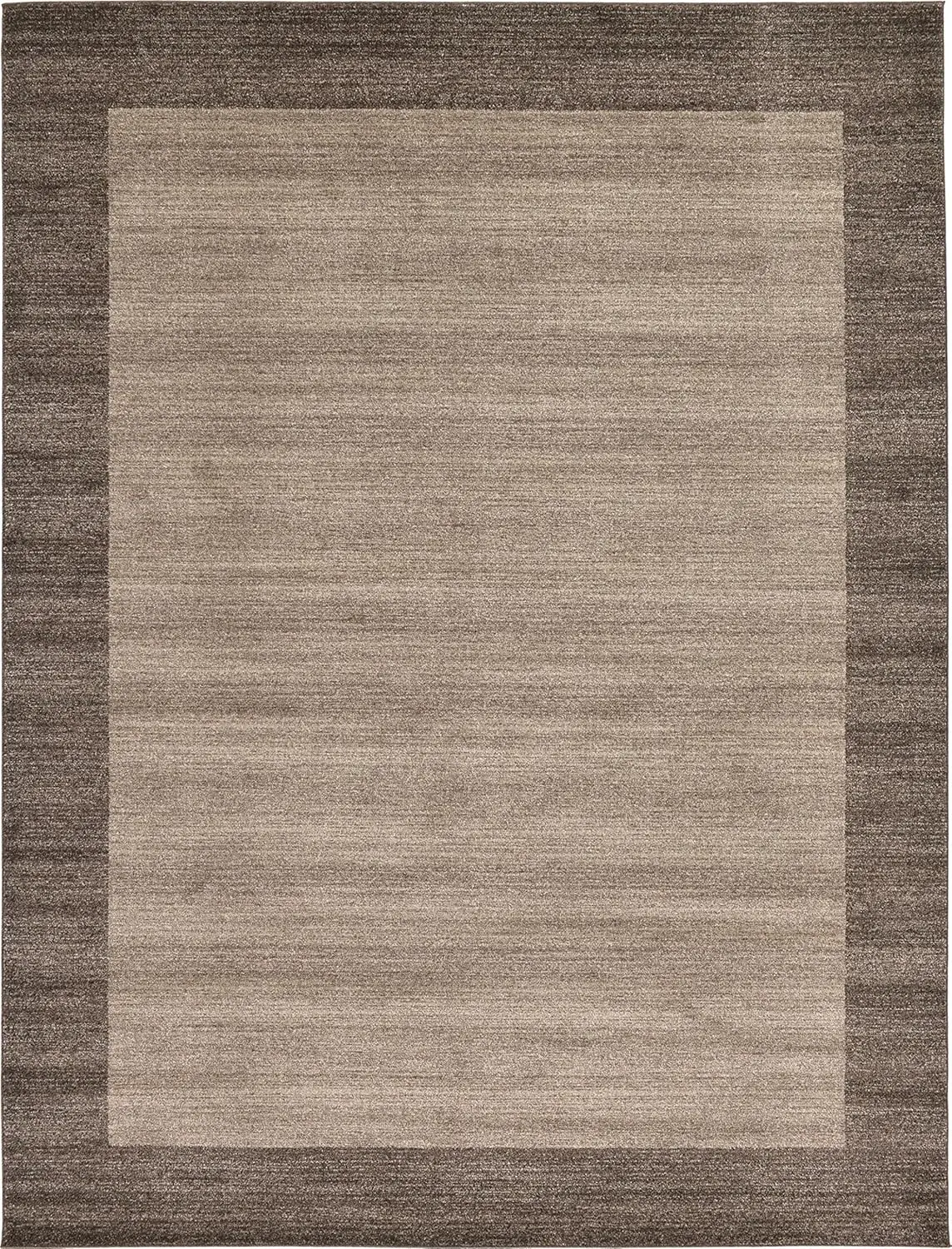 Del Mar Collection Area Rug - Abigail (9' X 12' Rectangle, Light Brown/ Beige)