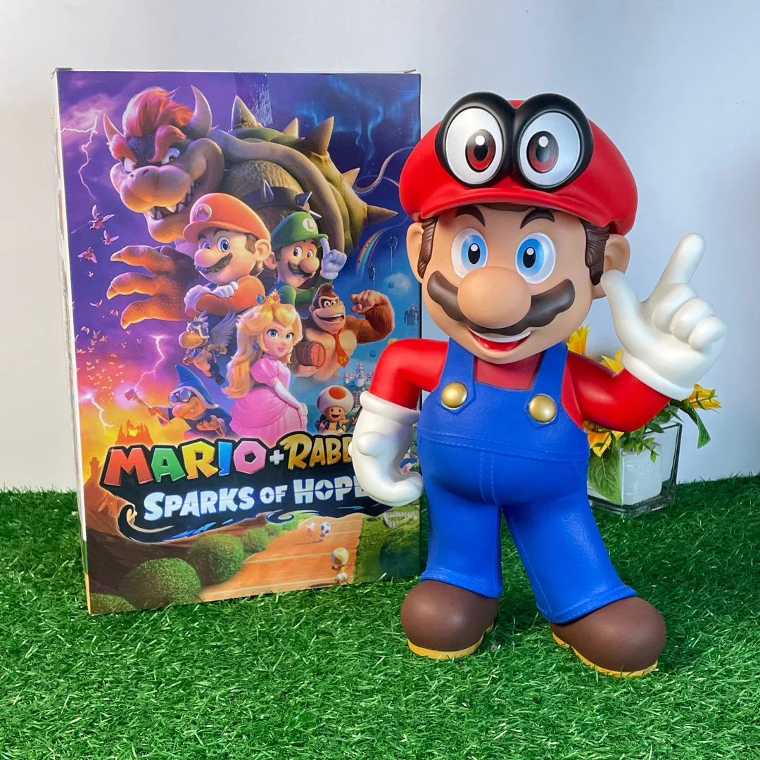 38cm Anime Super Marios Series Large size Action Figure Toys Bowser Figures PVC Toy Model For Kids Birthday Collectible Gifts