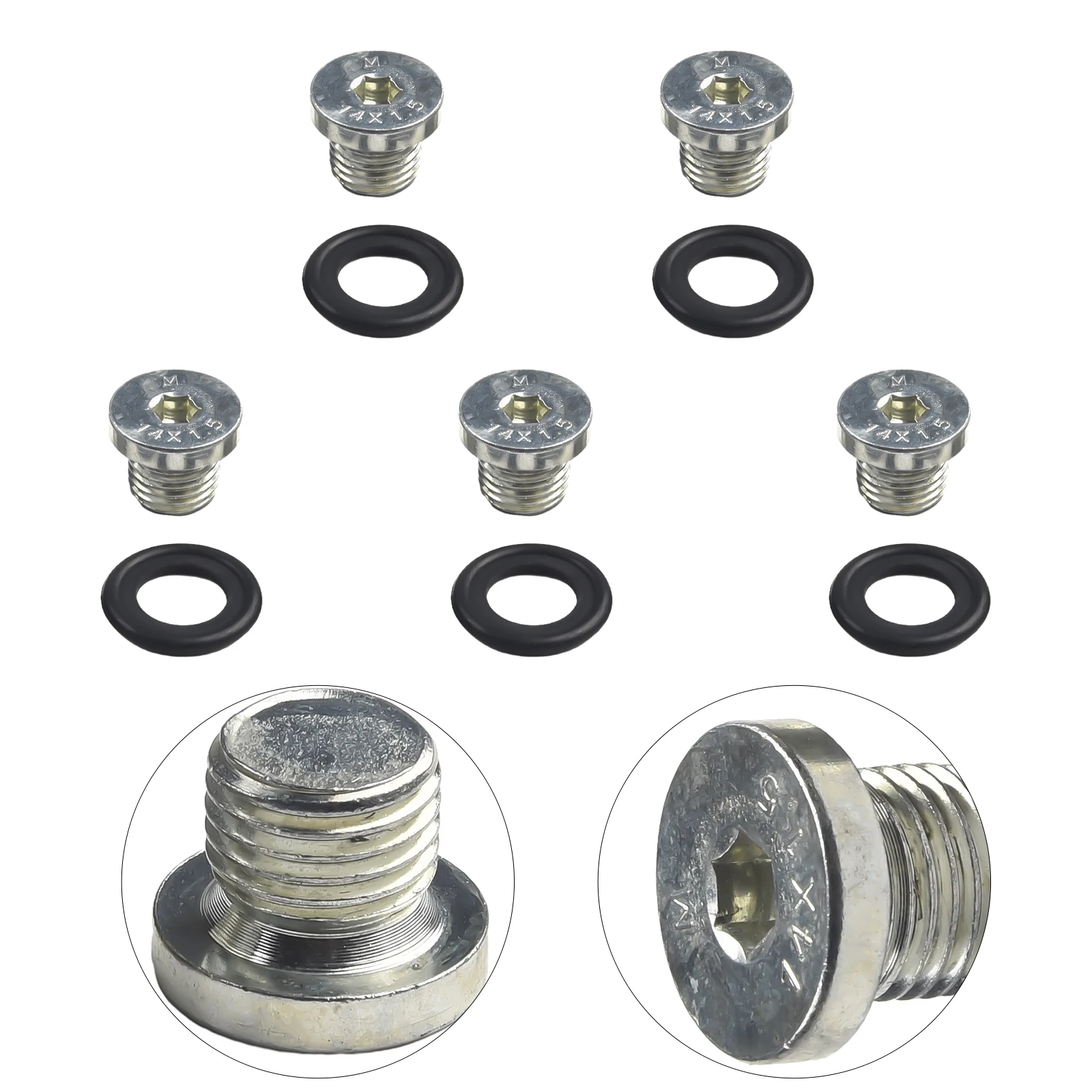 Part Screw Transmission W/ Seal Ring Auto Metal+Rubber Black+Silver For BMW E39 E46 E60 Brand New High Quality
