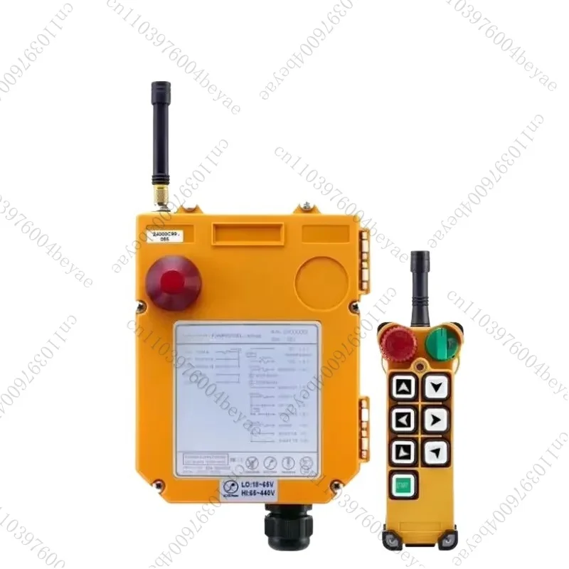 Multifunctional F24-6D remote control crane with 6-button remote control, single and double speed, waterproof