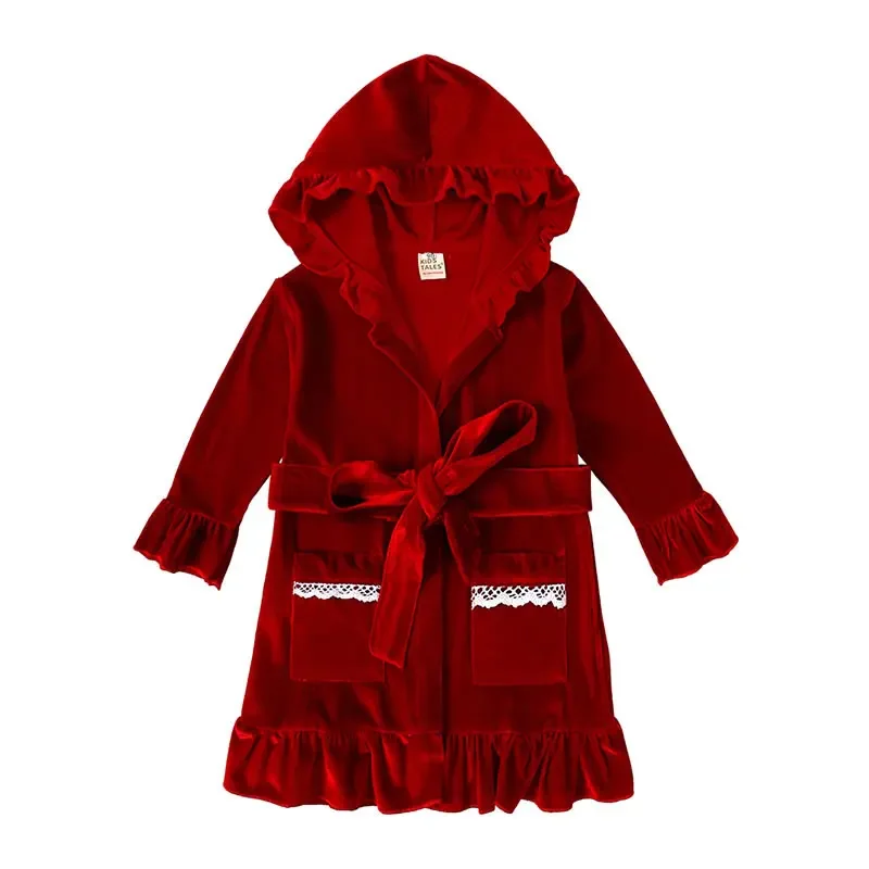 

Christmas Dress For Baby Girl Pyjamas Costume Xmas Kid Hooded Up Frock Pajamas Children Tunic