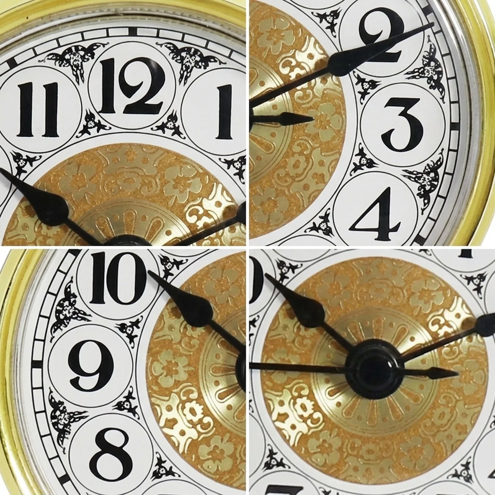 Home Decor Quartz Clock Insert Gold Colored Trim Metal 70MM DIY Festival Wedding Movement Precision Replacement