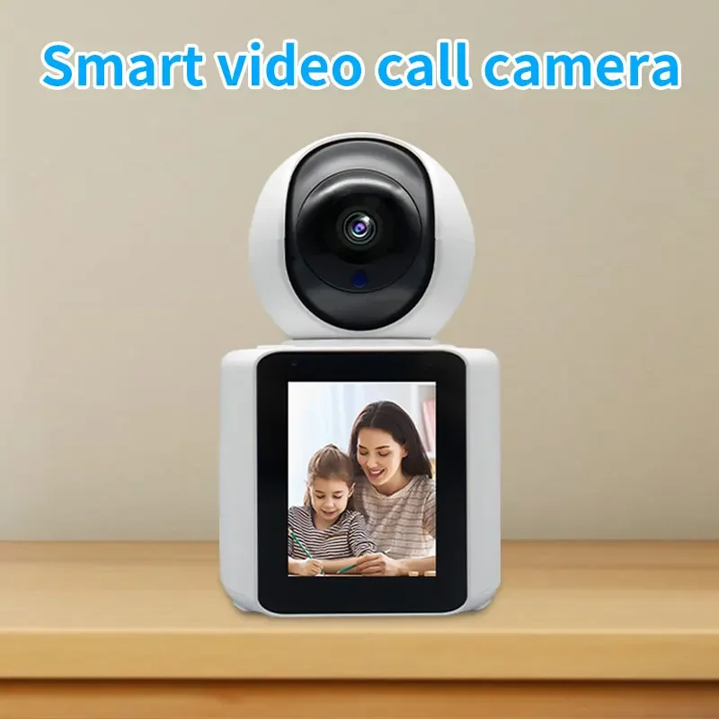 Kamera panggilan Video pintar, penglihatan malam PTZ 360 ° Audio dan Video dua arah panggilan WIFI deteksi gerakan bangun suara satu klik Video