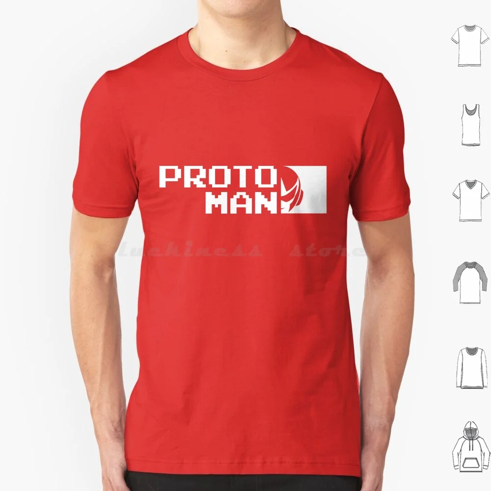 Protoman T Shirt Cotton Men Women Diy Print Protoman Proto Mega Man Megaman Capcaom Robot Energy Tank Classic 8Bit 16Bit Nes