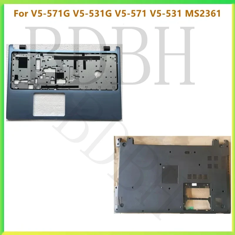 Новый верхний корпус (пальмрест) и нижняя крышка для ноутбуков Acer V5-571G, V5-531G, V5-571, V5-531, MS2361