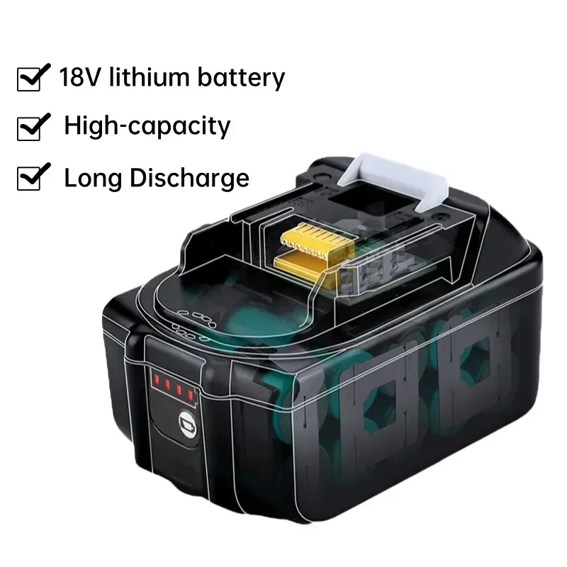 BL1860 Rechargeable 18V 10Ah Li-ion Battery for  Makita 18v Battery BL1840 BL1850 BL1830 BL1860B LXT 400 2024 New