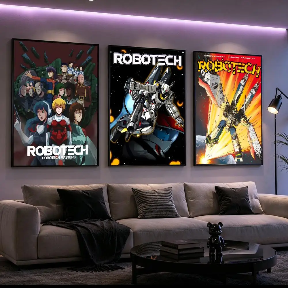 Animation Robotech Poster Poster HD Printing Cyberpunk Style Wall Art Home Decor For Gaming Room Living Room Bedroom Gift Idea