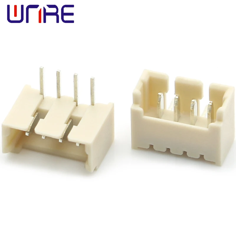 1.25T Gebogen Pin 4PIN Pin Klemmenblok Lint Connector Verticale Gebogen Plug 90 Graden Connector Enkele Rij Socket