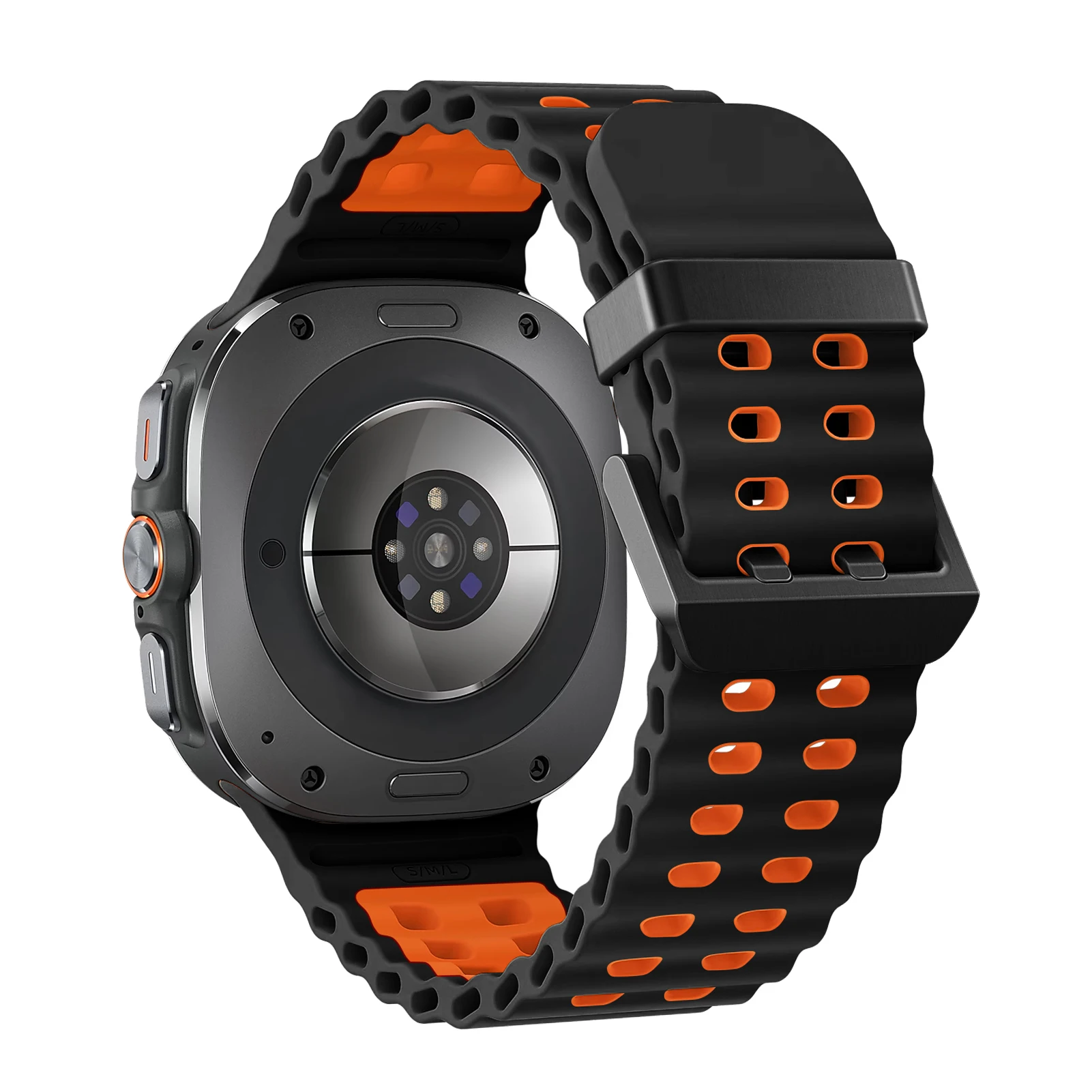 Band For Samsung Galaxy Watch ultra Strap 47mm Accessories Two color Sport silicone Bracelet Galaxy Watch 7 ultra Straps