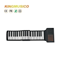 Wholesale Profesional Music Foldable Rolling Up Piano Keyboard 88/61 Keys Electronic Organ For Sale Church Organ