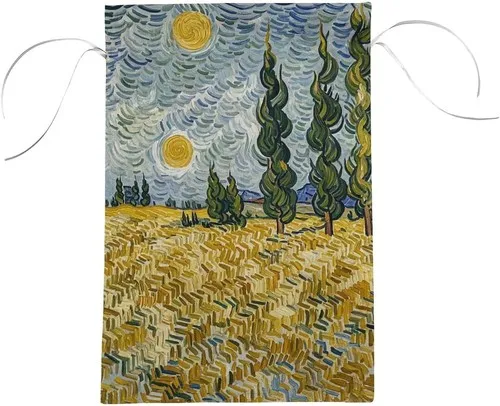 Wheat Fields And Cypress Trees Garden Flag for Outdoorr Spring, 12x18 Inch RRI