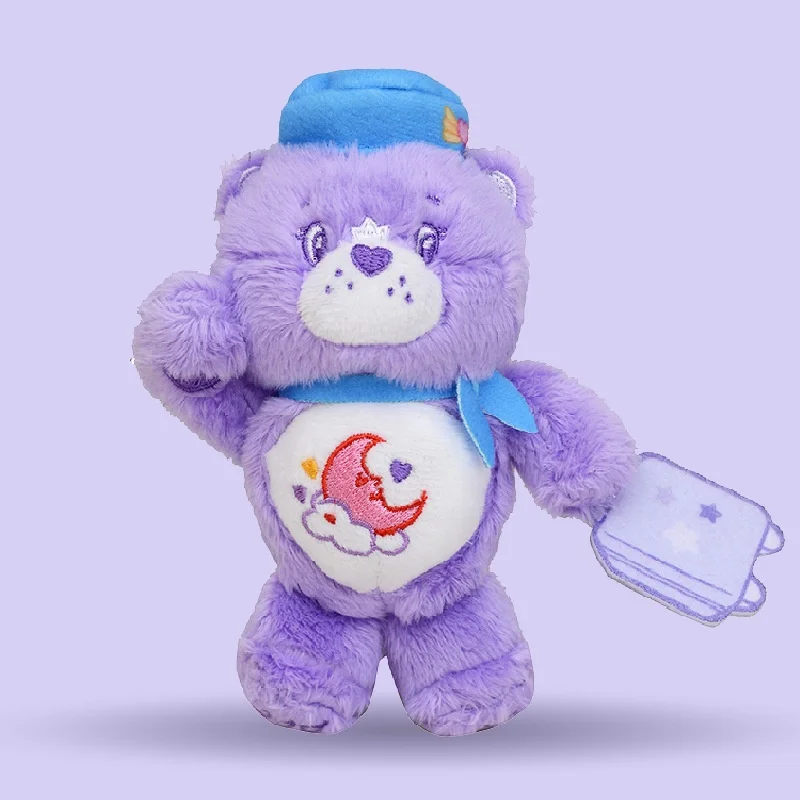 Care Bears Pilot Plush Pendant Cute Cartoon Stuffed Keyrings Girls Bag Bakcpack Cars Plush Keychains Christmas Gift