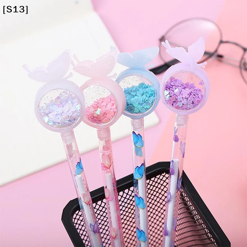 

1 Piece Cute Butterfly Gel Pen Creative Water-Based Pen School Office Stationery[Q]Q@