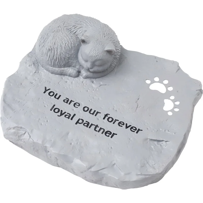 

Pet Memorial Stone Dog Cat Grave Marker Tombstone Garden Headstone Remembrance Monument Loss Of Pet Guardian Angel Decor Outdoor