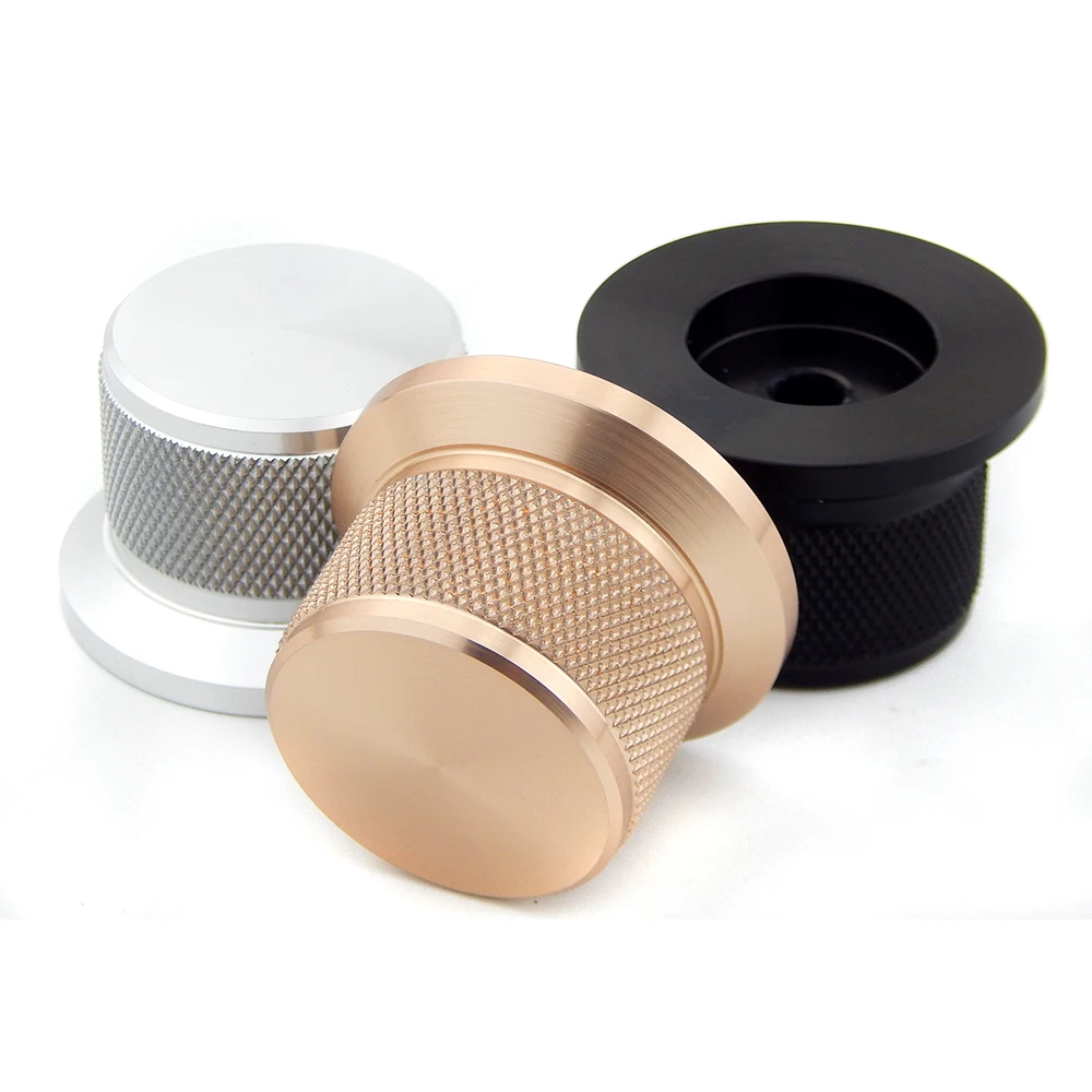 Nhôm Tập Chiết Áp Núm Ty Cho Âm Thanh HIFI Khuếch Đại Khung Xe Điều Chỉnh Đường Kính 38Mm Chiều Cao 25Mm Đàn Guitar Điện Tay Cầm Núm Vặn