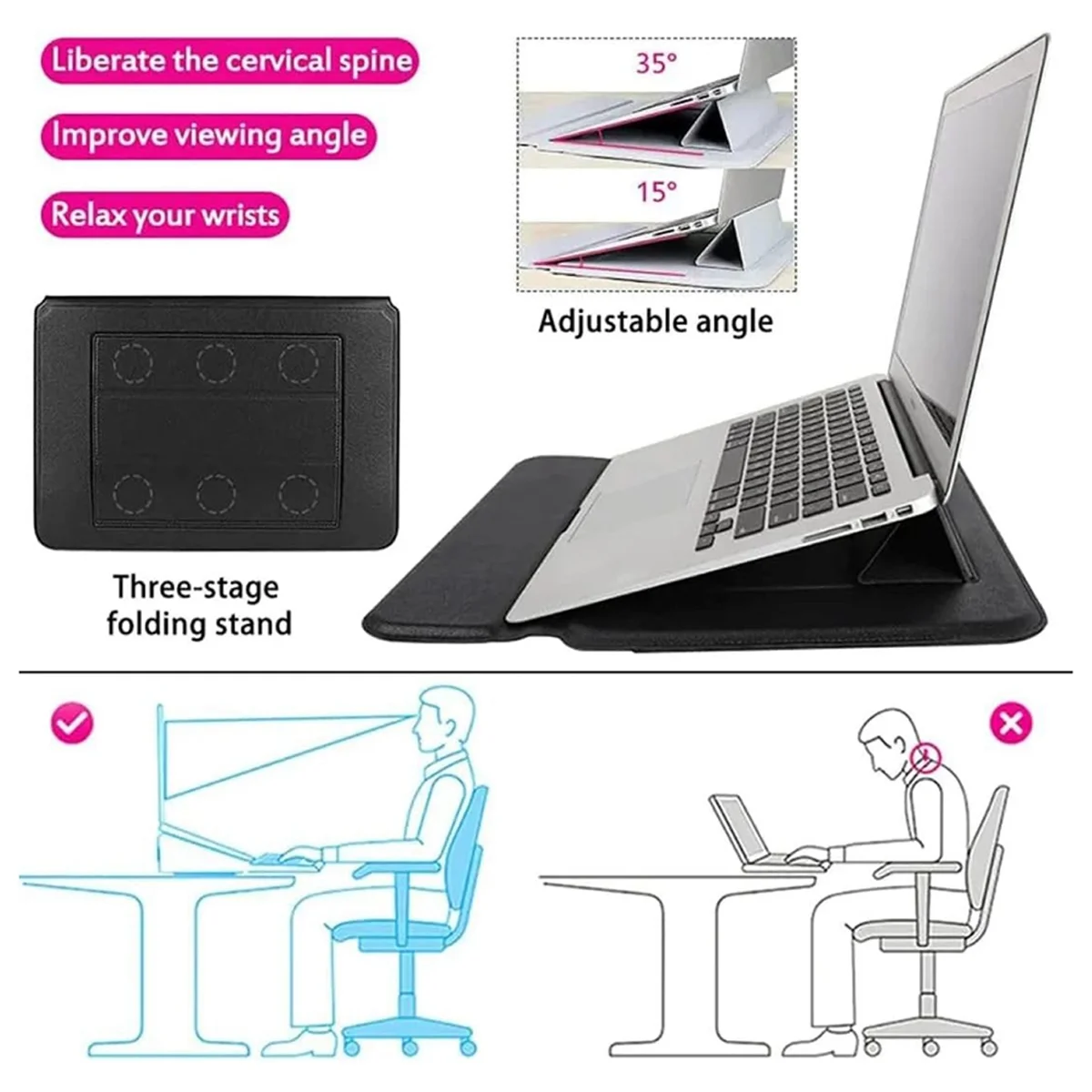 X61A_for Macbook dunne waterdichte draagbare computerbeschermingstasstandaard