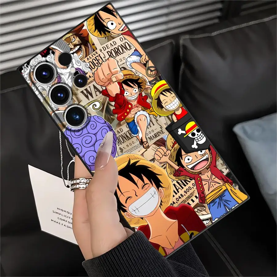 Casing Handphone Soft Back untuk Samsung Galaxy S24 Plus S25+ S9 S20 S21 S24+ S23 FE S22 S25 Ultra Karakter Anime Keren