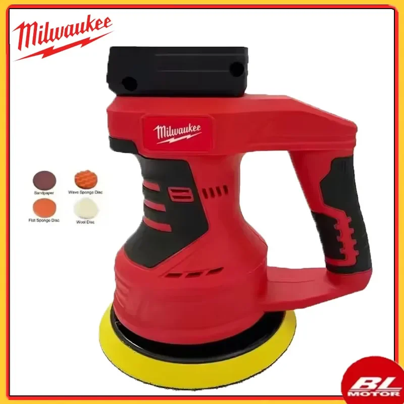 

Milwaukee Cordless Car Polisher 8 Gears Brushless Electric Polishing Machine Waxing Sanding Sealing Power Tools For 18V Battery