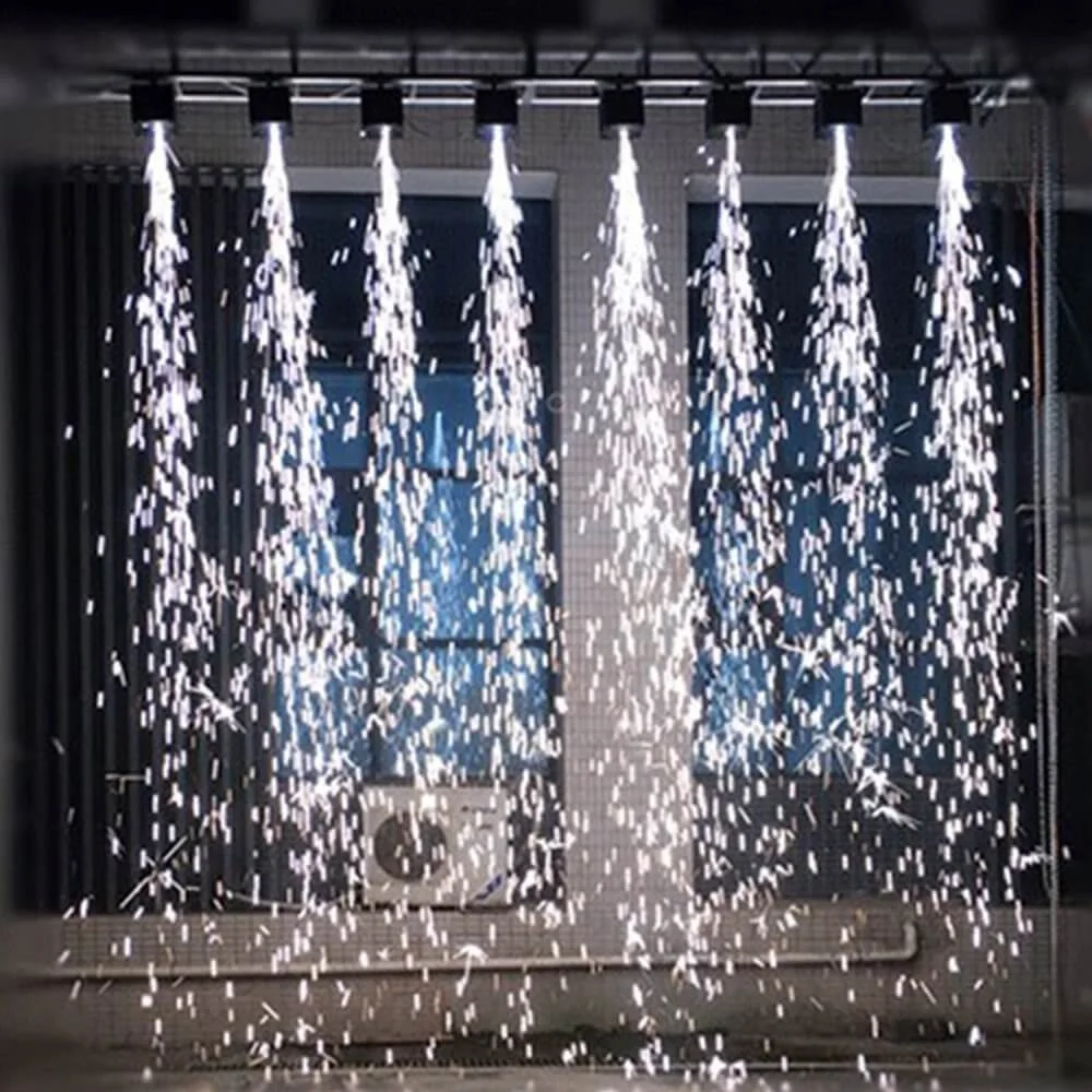 

DMX Remote Control Waterfall Spark Fall Cold Flame Indoor Firework Fountain Machine For Wedding DJ Stage Party Event