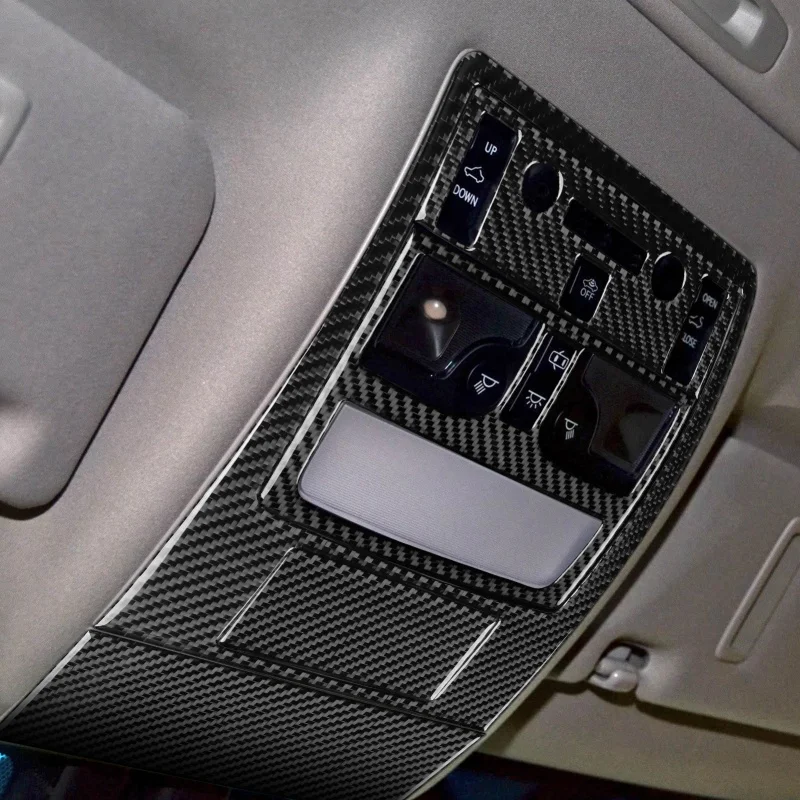 For Lexus GS 350 2012-2021 Carbon Fiber Roof Reading Light Adjustment Control Panel Car Interior Accessories Decorative Stickers