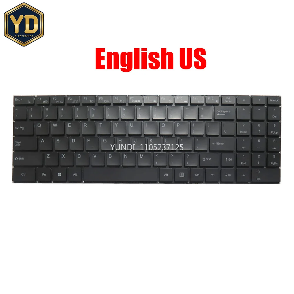 

YD Laptop Keyboard XK-HS377 MB3301030 F0007-030 English US With Backlit Black New