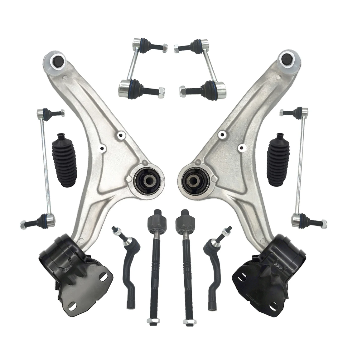 

AzbuStag 12Pcs Front Lower Control Arm Sway Bar Link Tie Rod Suspension Kit for FORD FUSION 2013 2014 2015 2016 2017 HG9Z3078A