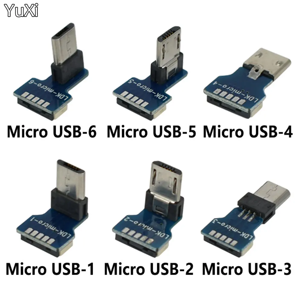 YuXi 1PCS MICRO USB Connector Charging Data Cable FPC Flat Flexible Connection Cable OTG 5Pin DIY Free Collocation