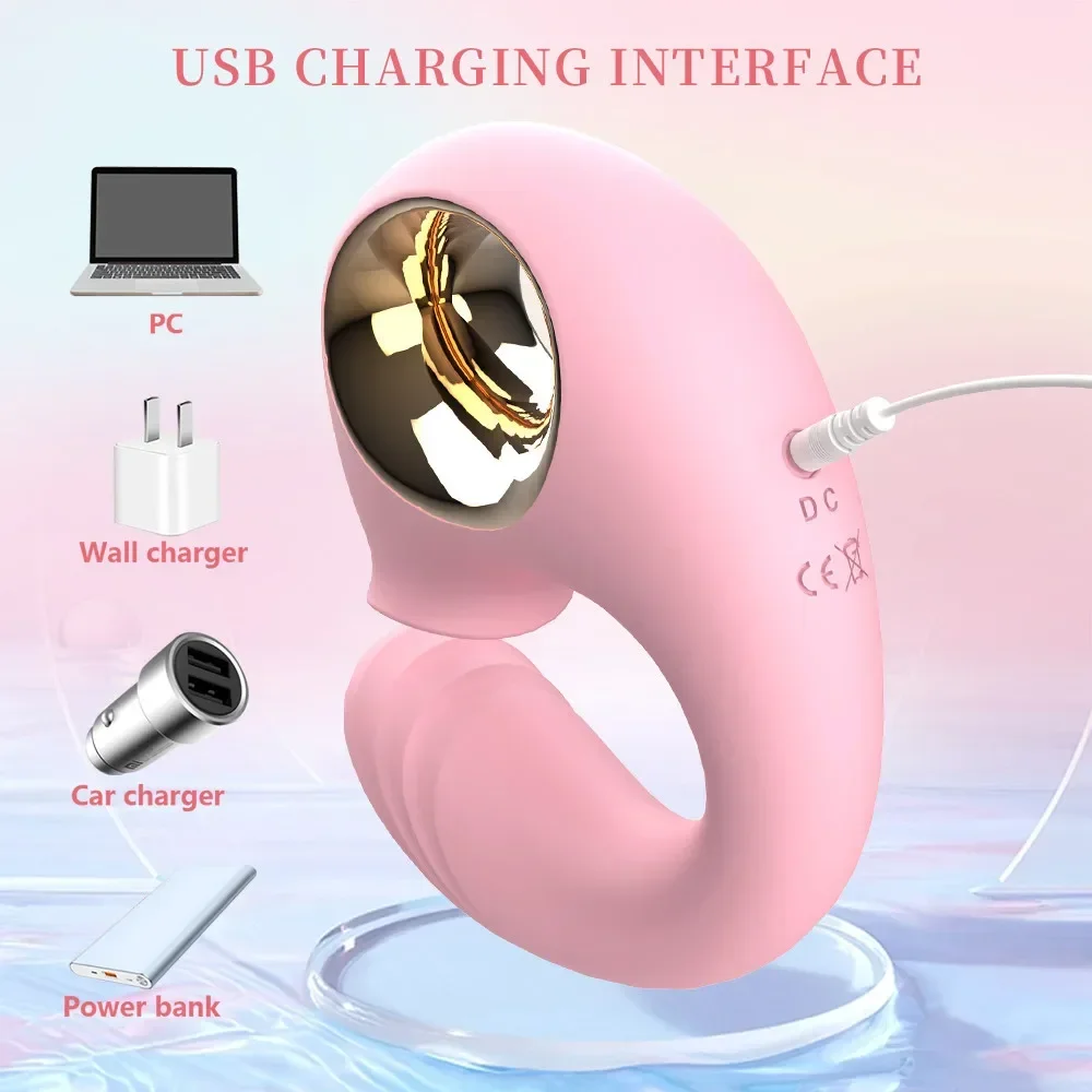 هزاز قوي لعق اللسان للنساء الحلمات البظر محفز G بقعة دسار مدلك النشوة الجنسية للإناث الكبار الجنس لعب #5