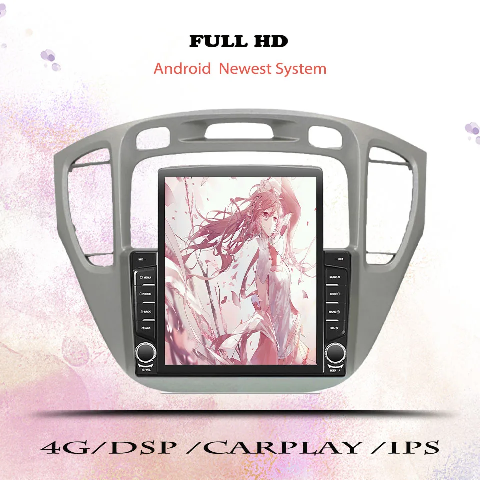 9.7’’ Car Autoradio For Toyota Highlander 2001 - 2007 GPS Navigation Car Intelligent Systems CarPlay Android Auto Video Music