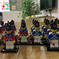 Kids Toys Imperial Navy Building Blocks Red Blue General Soldiers Set Mini Action Figures Toys For Kids Christmas Gifts