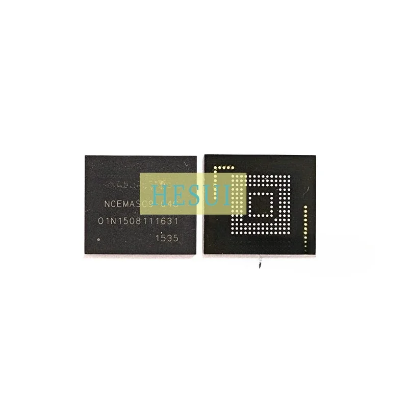 Used&Not NEW&Send after Measure NCEMASC9-04G flash memory emmc153 ball particles, storage IC new life 0-10
